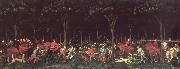 UCCELLO, Paolo Hunt in night Spain oil painting artist